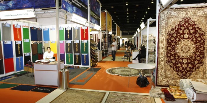 تشکیل پاویون فرش ماشینی ایران در دموتکس دبی